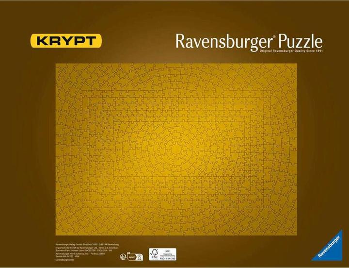 Actual product image Ravensburger Krypt Gold (631 pieces)