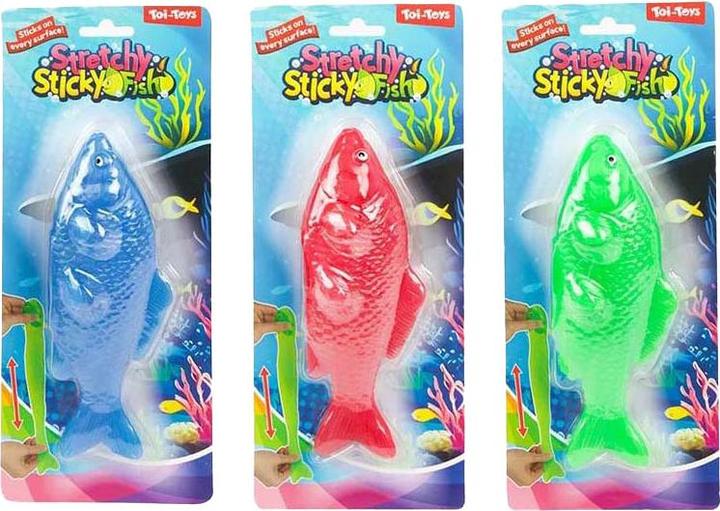 Actual product image Toi-Toys Lustiger super dehnbarer klebriger Fisch Neon Koi