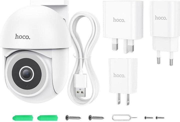 Image du produit Hoco Headphone with microphone outdoor camera Full HD D2 white