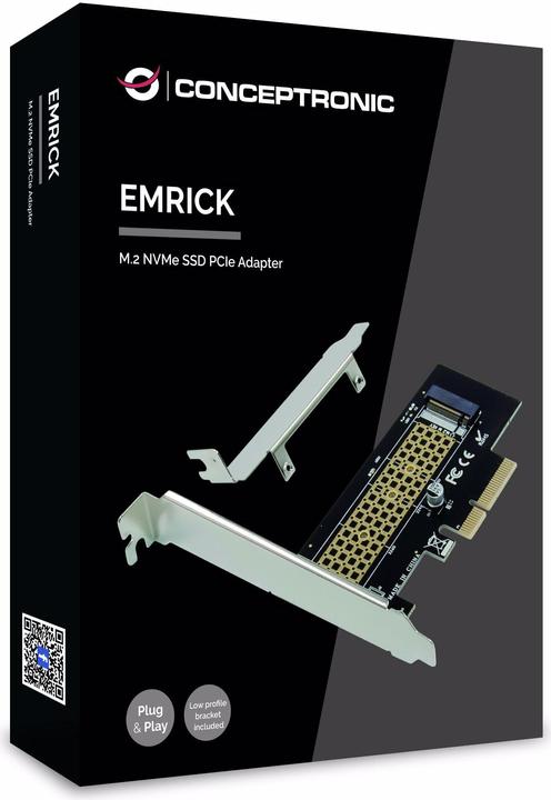 Immagine prodotto Conceptronic EMRICK M.2 NVMe SSD PCIe Adapter