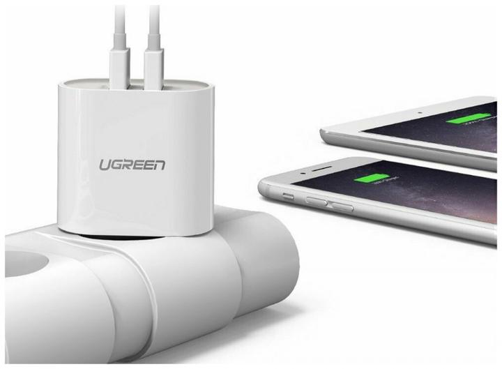 Actual product image Ugreen USB-A charger 2 port (17 W)