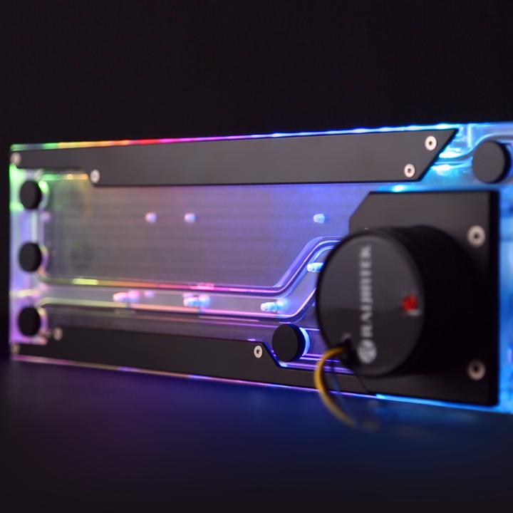 Produktbild Raijintek ACHERON 360 RBW Distro Plate - Acryl, D-RGB
