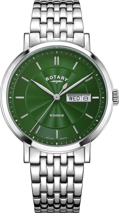 Rotary GB05420/24 Windsor Herren 37mm 5ATM (Analoguhr, 37 mm)
