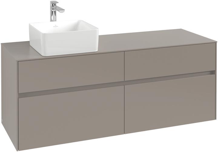 Produktbild Villeroy & Boch Collaro Waschbeckenunterschrank 1400x548x500 mm, 4 Auszüge, für Waschbecken links (147 x 62 x 57 cm)