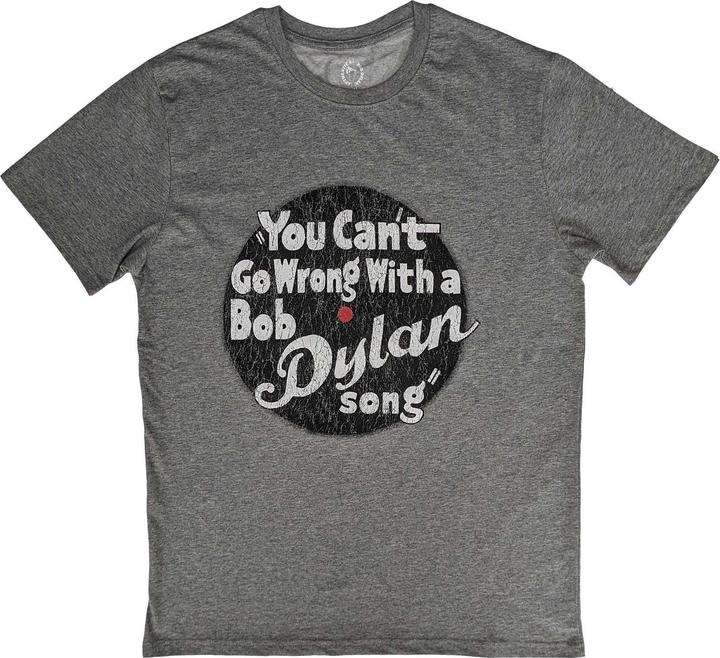 Bob Dylan You Cant Go Wrong Mens Grey (L)