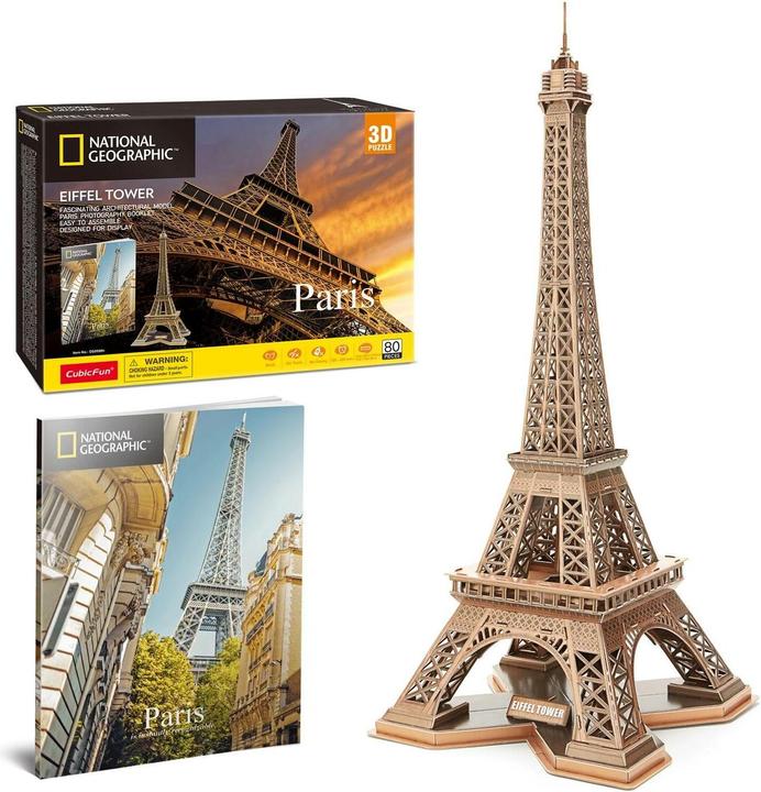 Image du produit Cubicfun 3D Puzzle Eiffelturm 80 Teile (80 pièces)