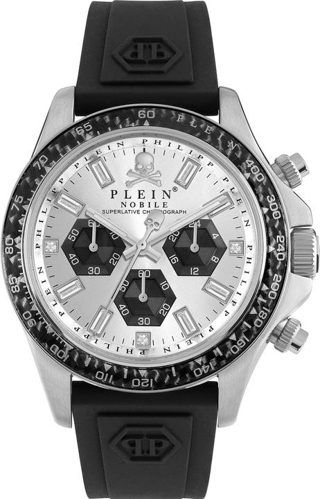 Philipp Plein PWVAA0523 Street Couture Chronograph Herrenuhr 43mm 5ATM (Chronograph, 43 mm)