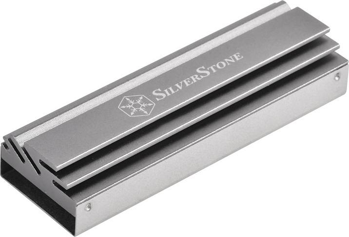 Actual product image Silverstone TP04 M.2 passive cooler, aluminum