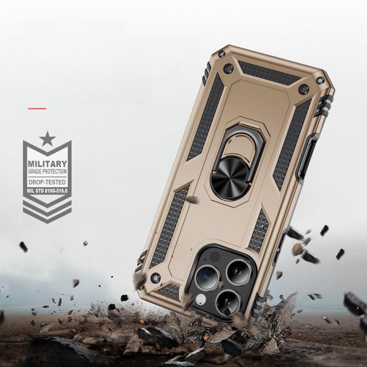 Actual product image Cover-Discount iPhone 16 Pro Max - Armor Case with kickstand (Apple iPhone 16 Pro Max)