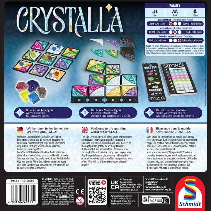 Actual product image Schmidt Spiele Crystalla (d,e.f) (German, French, English)