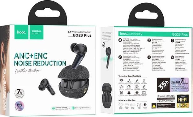 Actual product image Hoco EQ23 PLUS II Headset Wireless In-Ear Anrufe/Musik Bluetooth Schwarz (ANC, 6 h, Wireless)