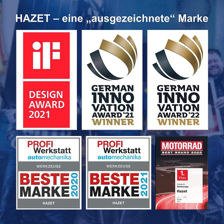 Produktbild HAZET Schlagschrauber 9012EL-SPC ∙ Lösemoment maximal: 1700 Nm ∙ Vierkant 12,5 mm (1/2 Zoll) ∙ Hoch… (Druckluft)