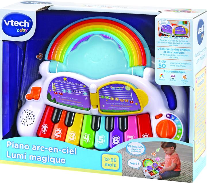 Actual product image VTech Music toy Piano arc en ciel Lumi magique (French)
