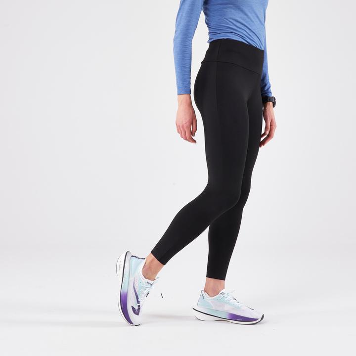 Produktbild Kalenji Lauftights lang Damen warm - Run 100 schwarz (W26/L30)