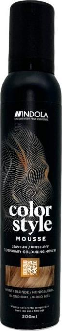 Actual product image Indola Colour Style Mousse Honey Blonde 200 ml (Honey blonde)