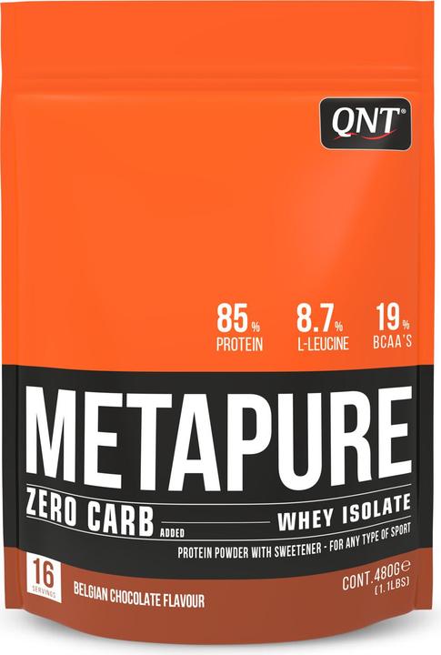 Actual product image QNT MetaPure Zero Carb (Belgian chocolate, 1 pcs., 480 g)