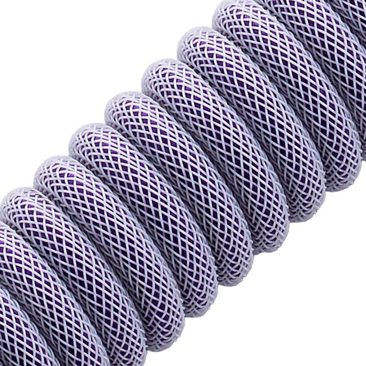 Actual product image CableMod Pro Coiled Keyboard Cable USB-C to USB Type A, Rum Raisin (1.50 m, USB 2.0)
