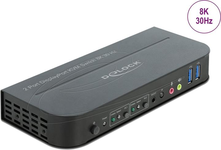 Actual product image Delock KVM Switch 2 Port HDMI with USB 3.0 and Audio 8k 30Hz