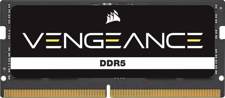Produktbild Corsair DDR5, 5200MT/s 64GB 2x32GB SODIMM, Unbuffered, 44-44-44-84, Black PCB, Std PMIC, 1.1V, VENGEANCE DDR (2 x 32GB, 5200 MHz, DDR5-RAM, SO-DIMM)