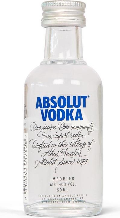 Produktbild Absolut Vodka Original 12 x 0.05 l (12 x 5 cl)