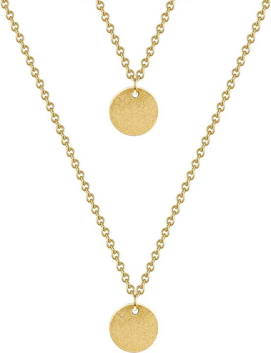 Immagine prodotto Glanzstücke München Cerchio da donna in argento sterling e oro giallo 45,0 cm di lunghezza base + 5,5 cm di estensione (Argento, 45 - 50,5 cm)