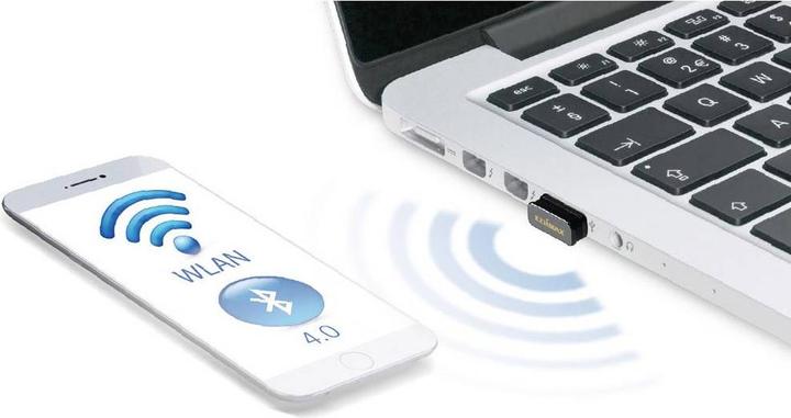 Produktbild edimax N150 Wi-Fi Bluetooth 4.0 Nano-USB-Adapter (USB 2.0)