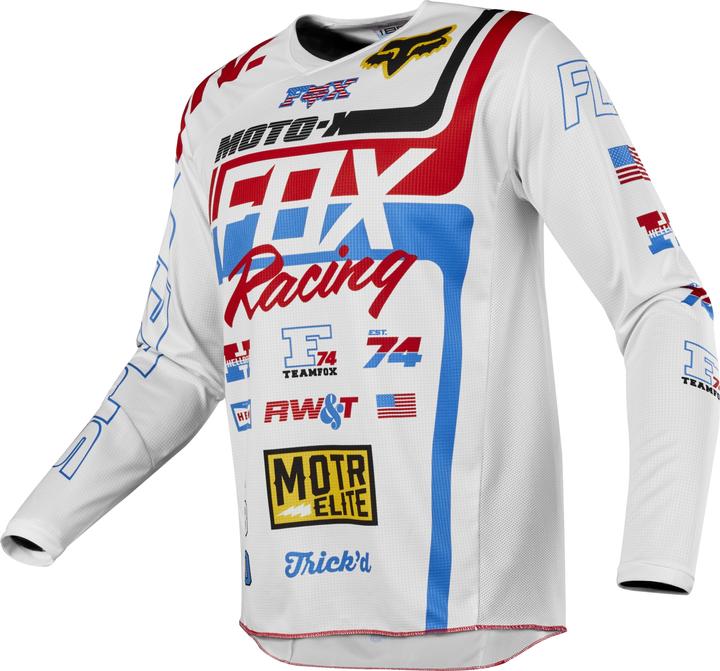 Fox JERSEY 18 180 RWT SE WHT/RD/BLU (2x)