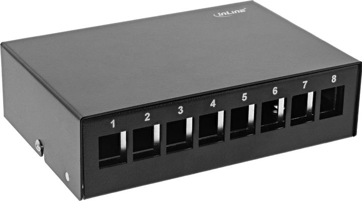 InLine Patchfeld-Dose Aufputz für 8x Keystone RJ45