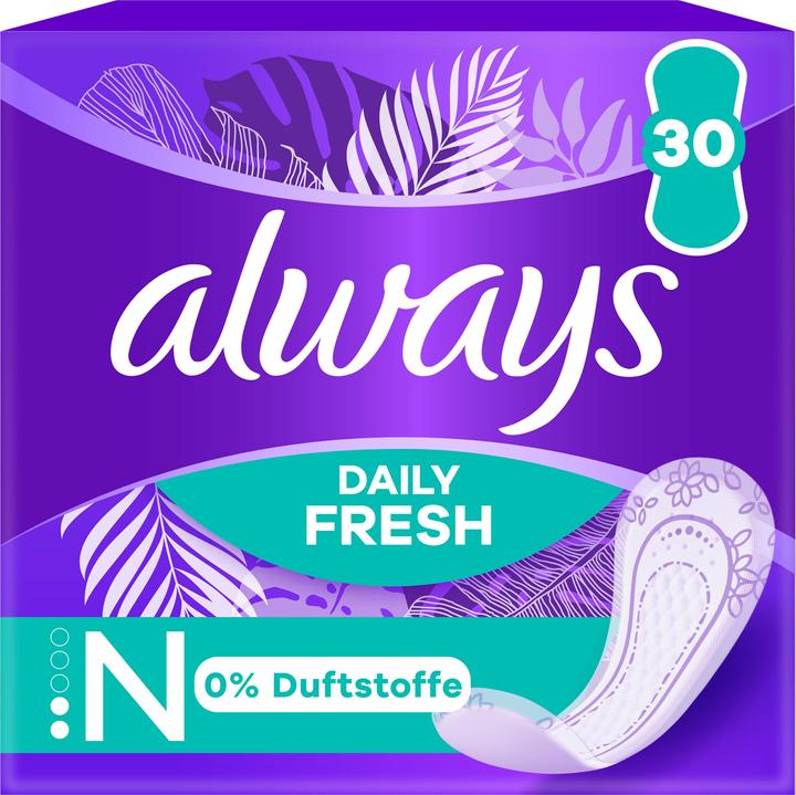 Actual product image Always Daily Fresh Normal 0 % (30 x, Panty liners)