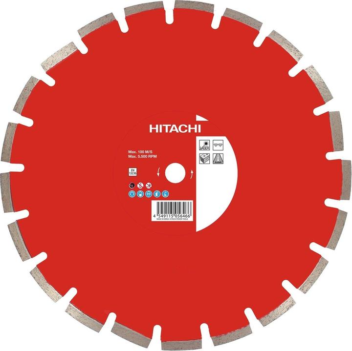 Produktbild Hikoki Zubehör 773021 Diamant-Sägeblatt 350 x 25,4 x 10mm Typ Ziegel-Laser