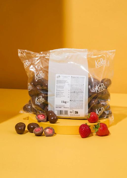 Immagine prodotto KoRo Fragole liofilizzate in cioccolato al latte (1000 g)
