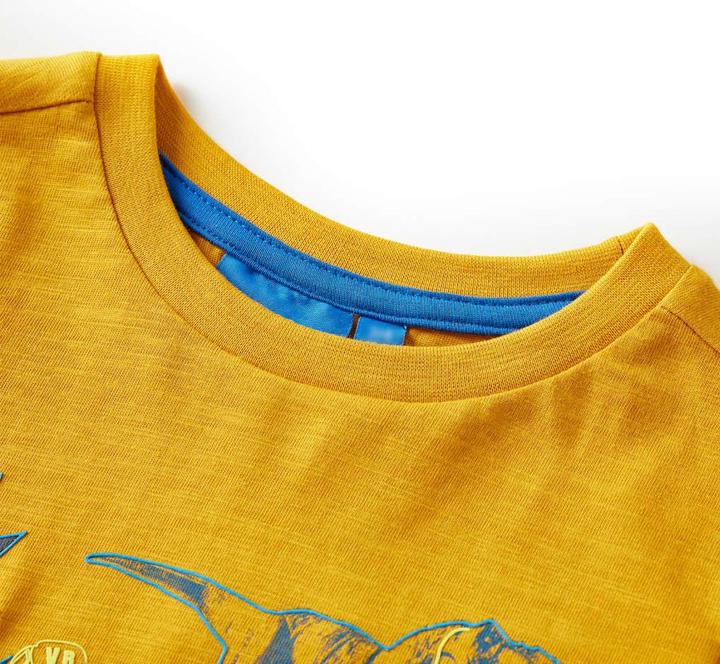 Produktbild VidaXL Kinder-Langarmshirt Ocker 92,Material: 100 % Baumwolle,Farbe (92)