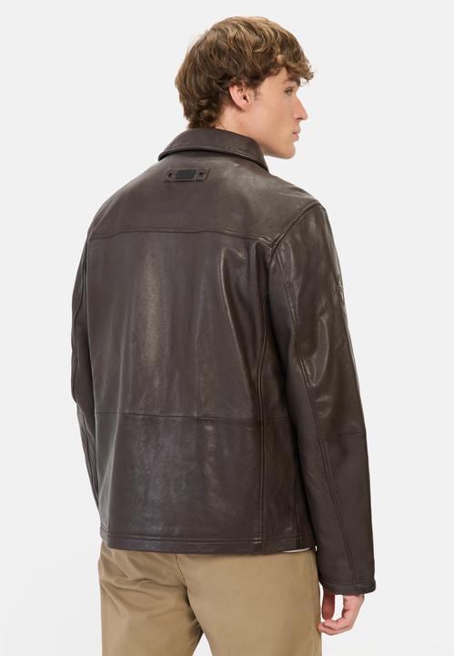 Immagine prodotto Camel Active Leder Blouson mit Hemdkragen (50)