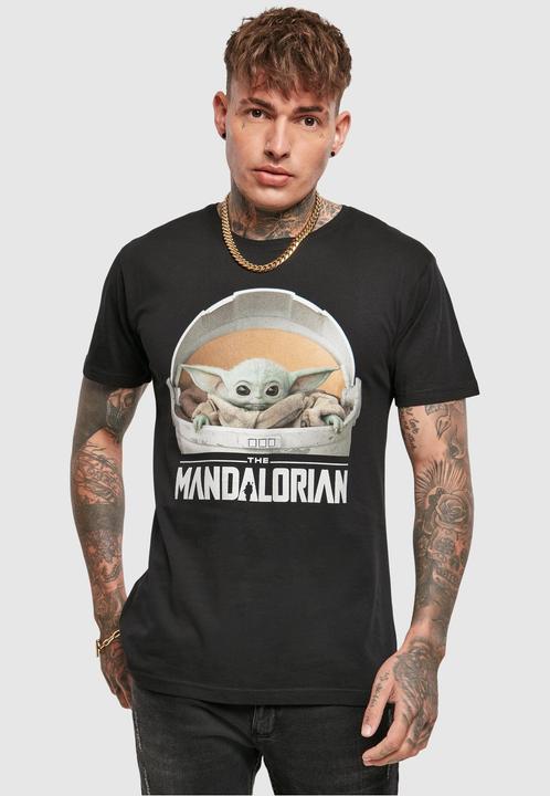 Immagine prodotto Mister Tee Maglietta Baby Yoda con logo mandaloriano (XL)