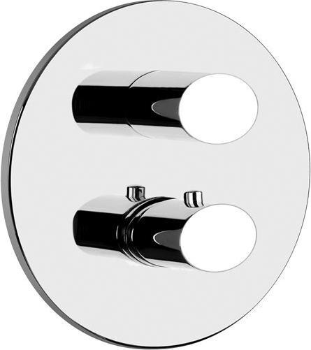 Gessi Ovale, kit prêt à lemploi, pour thermostat encastré, cartouche de dérivation à 2 voies to