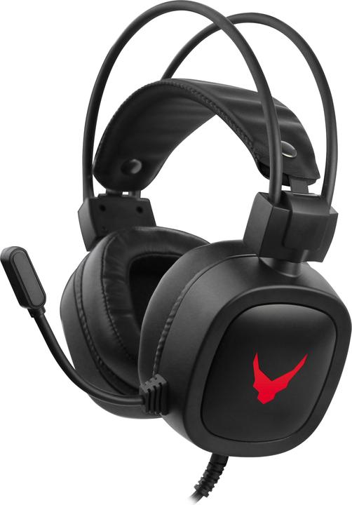 Varr Gaming USB Headphones with Built In Microphone, Over-Ear, LED Backlight, Rugged, Popular USB-A (Cable)