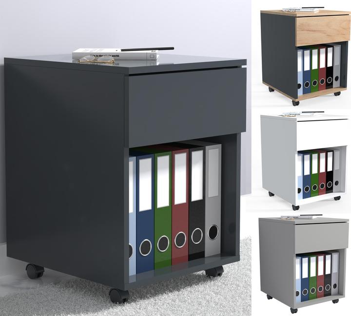 Produktbild VCM my office Dalosa Rollcontainer grau 1 Auszug 39,0 x 70,0 x 55,0 cm (39 x 70 x 55 cm)