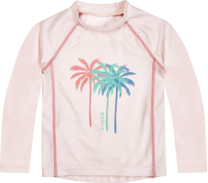 Playshoes UV-Shirt langarm Palmen Ecru Gr. 98/104 (104)