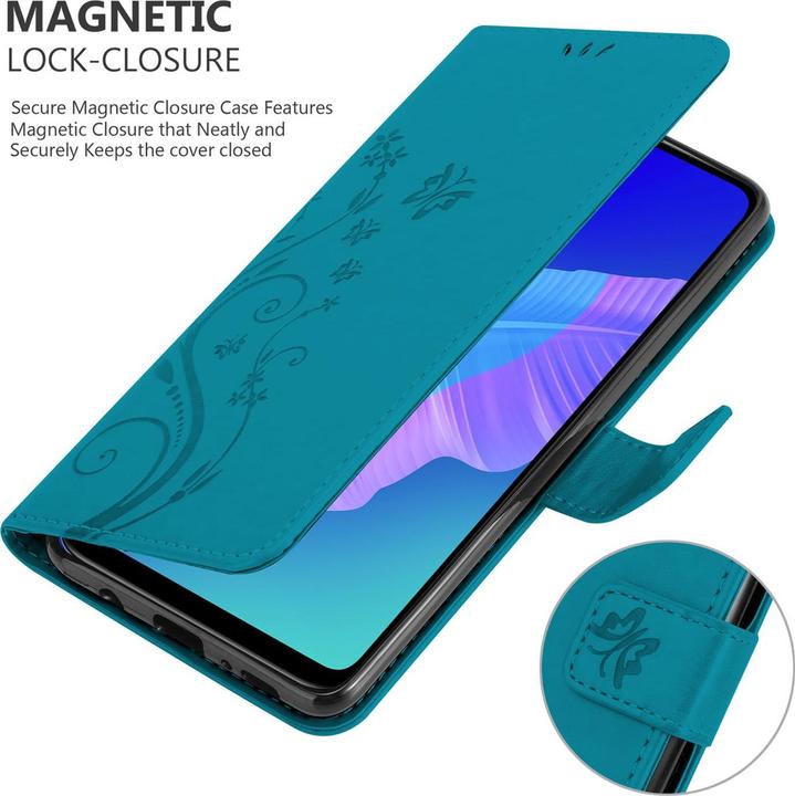Actual product image Cadorabo Flower Book Cover (Huawei P40 Lite E)