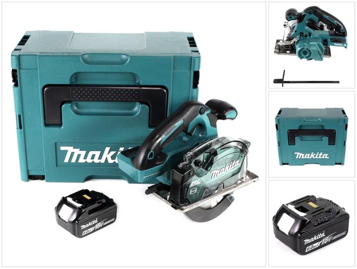 Produktbild Makita DCS 553 G1J Akku Metallhandkreissäge 18V 150 mm Brushelss + 1x Akku 6,0Ah + Makpac - ohne Lad