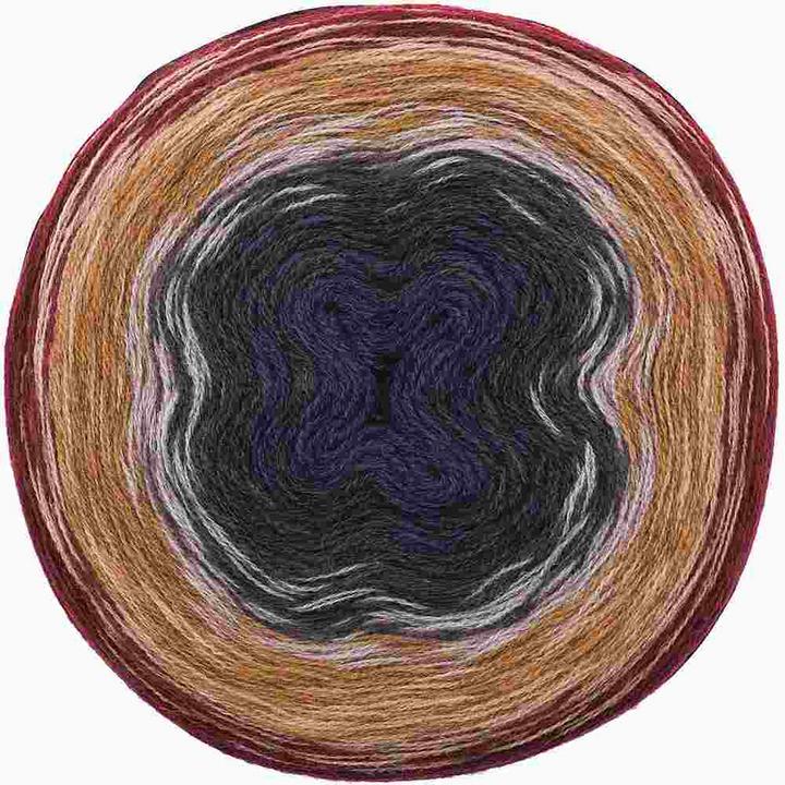 Produktbild Rico Creative Wool Dégradé Super 6, rot-blau, 200 g, 800 m, 70 % PAN, 30 % WV (800 m)