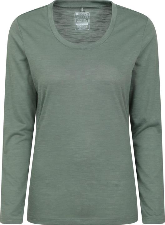 Actual product image Mountain Warehouse Womens/Ladies Agra Slub Long-Sleeved Top (44)