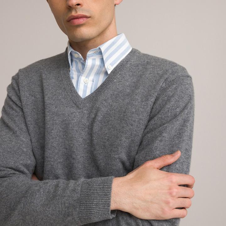 Produktbild La Redoute Collections Pullover mit V-Ausschnitt (M)