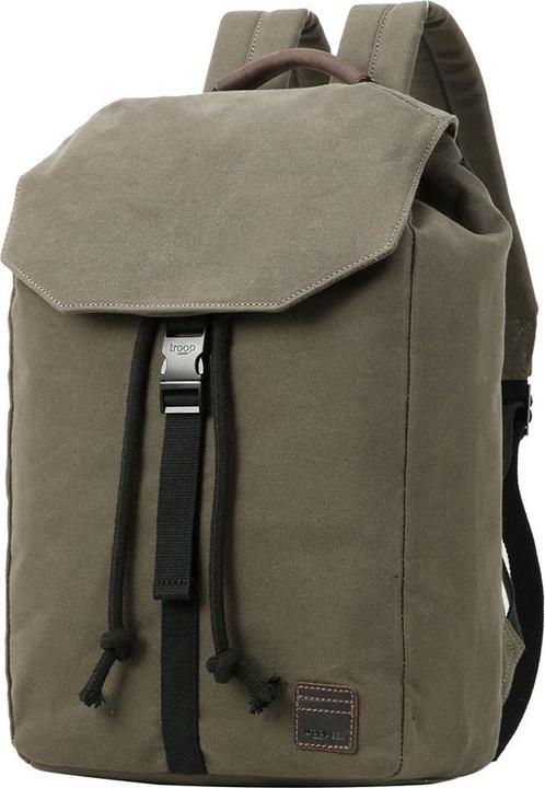 Troop London Heritage Waxed Canvas Laptop Backpack