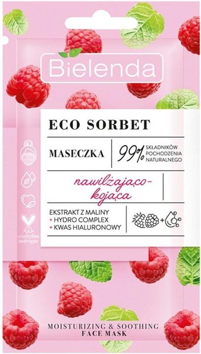 Produktbild Bielenda Eco Sorbet Raspberry Face Mask 8g