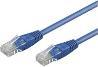 Actual product image Goobay CAT 5e patch cable, U/UTP, blue, 3 m (U/UTP, CAT5e, 3 m)