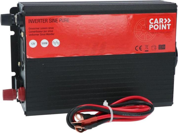Carpoint Pure Sinus Omlichter 12V> 230 V 500W