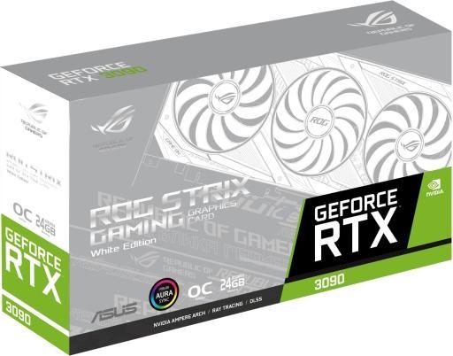 Actual product image ASUS Geforce ROG Strix RTX 3090 O24G White (24 GB)