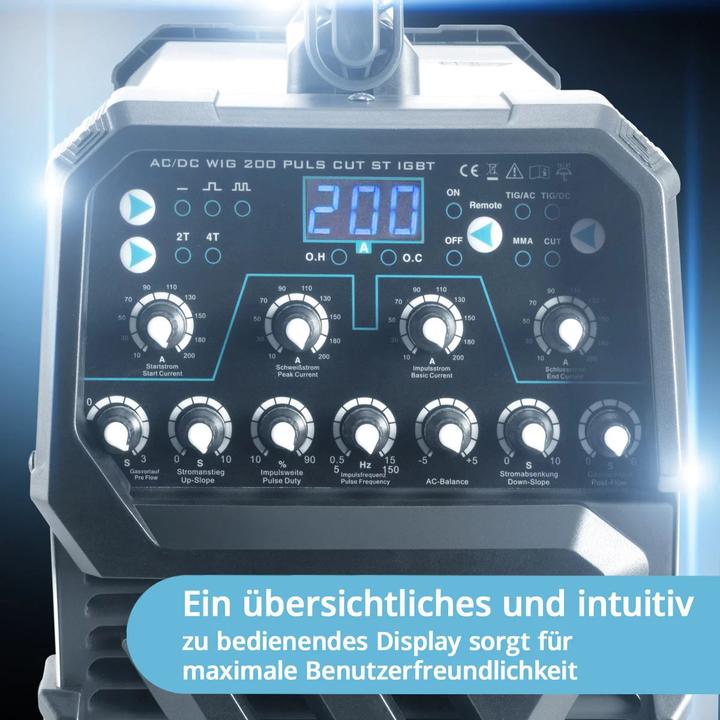 Immagine prodotto Stahlwerk Saldatrice AC/DC TIG 200 a impulsi con funzione ST CUT al plasma 200 A