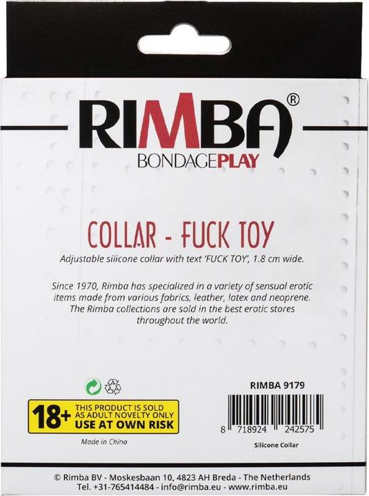 Produktbild Rimba Halsband "Fuck Toy"